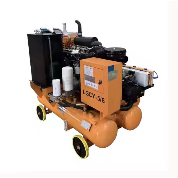 Compressore d'aria a vite portatile con azionamento diesel LGCY-5